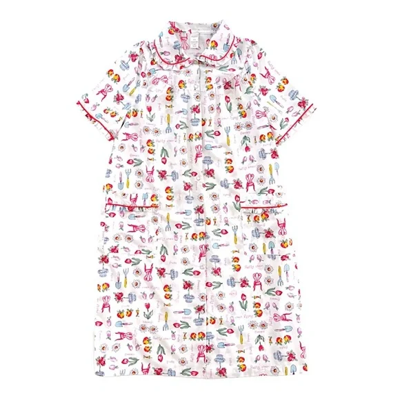 Vintage Classic Elements Garden Print Nightgown Housecoat - Picture 6 of 11